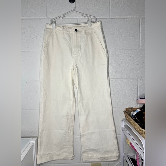 Jenni Kayne Denim - Jenni Kayne women’s Plain Jean High rise cuffed wide leg size 2
